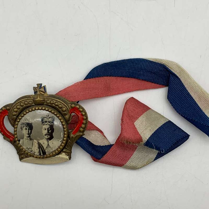Antique 'Edward VII & Queen Alexandra' Souvenir Pin