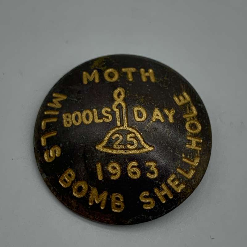 S.A.  Early 'MOTH 1963 Mills Bomb Shellhole' Badge (Tin Hats)