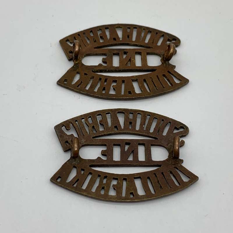 WW1  Pair '1ST South African Infantry Brigade' Shoulder Titles (1915-1919)