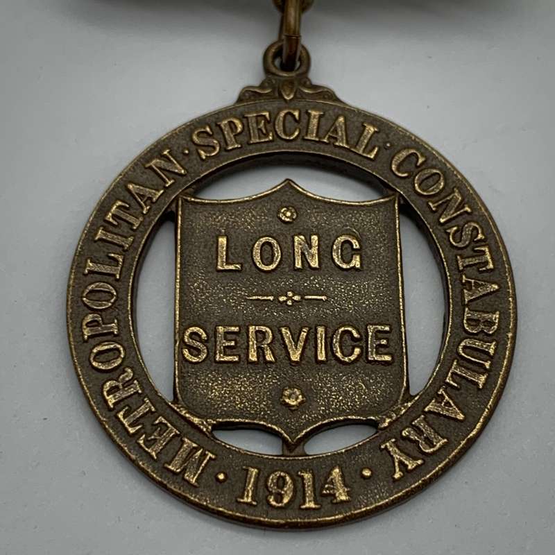 1914  'Metropolitan Special Constabulary  Long Service' Police Award