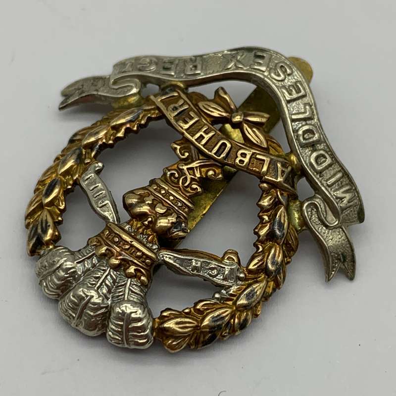 British  Early 'Middlesex Regiment' Cap Badge