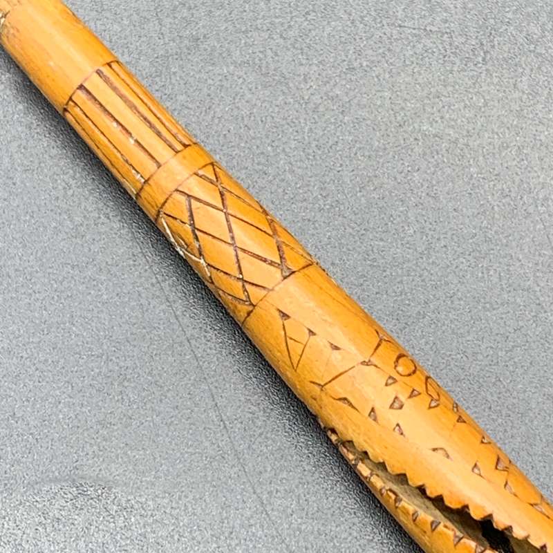 Boer War  P.O.W. 'St Helena 1901' Wooden Dip Pen (H.S. Steenvaart)