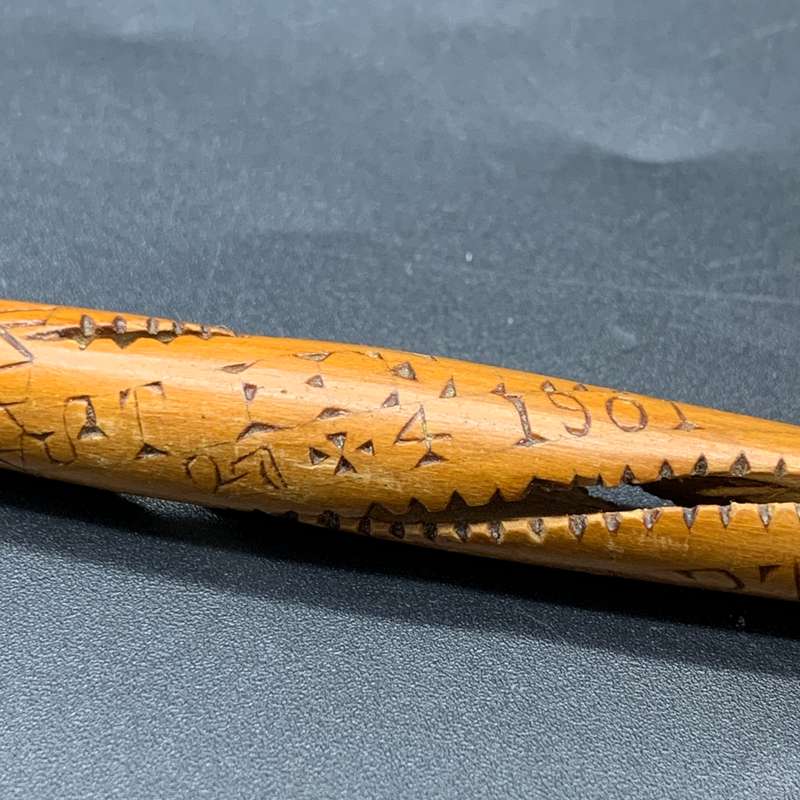 Boer War  P.O.W. 'St Helena 1901' Wooden Dip Pen (H.S. Steenvaart)