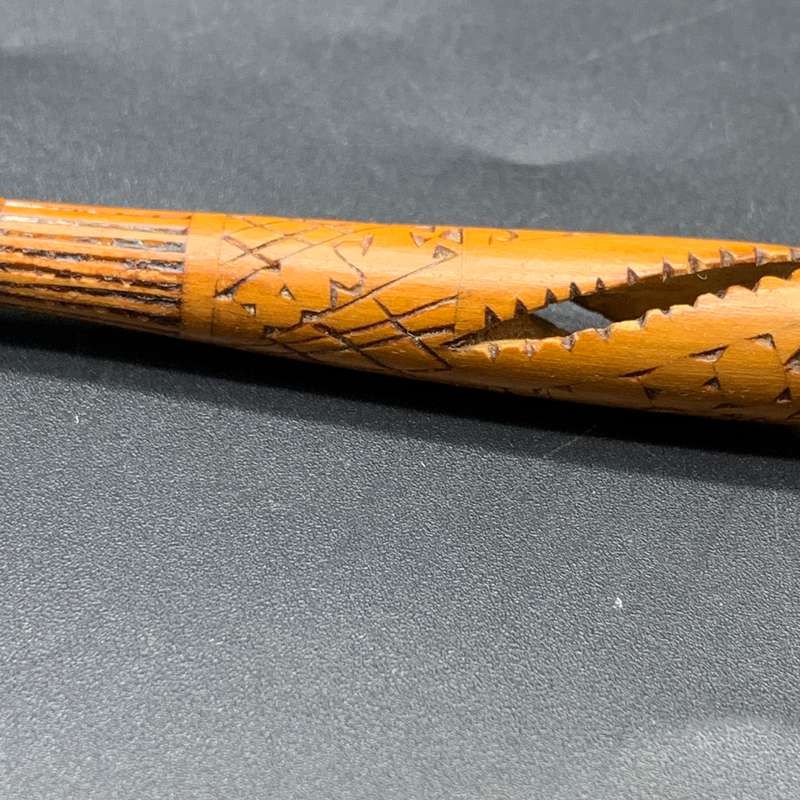 Boer War  P.O.W. 'St Helena 1901' Wooden Dip Pen (H.S. Steenvaart)