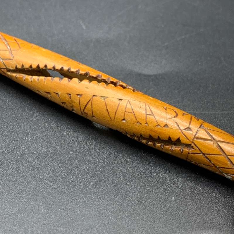 Boer War  P.O.W. 'St Helena 1901' Wooden Dip Pen (H.S. Steenvaart)
