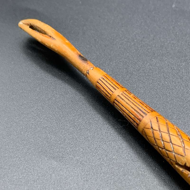 Boer War  P.O.W. 'St Helena 1901' Wooden Dip Pen (H.S. Steenvaart)