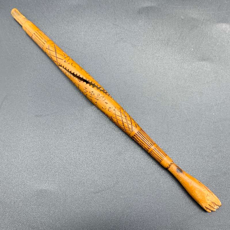 Boer War  P.O.W. 'St Helena 1901' Wooden Dip Pen (H.S. Steenvaart)