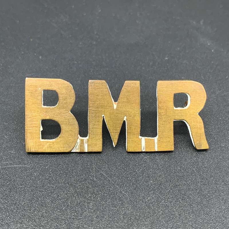 Boer War  Rare Small 'Border Mounted Rifles' Shoulder Title (1894-1902)
