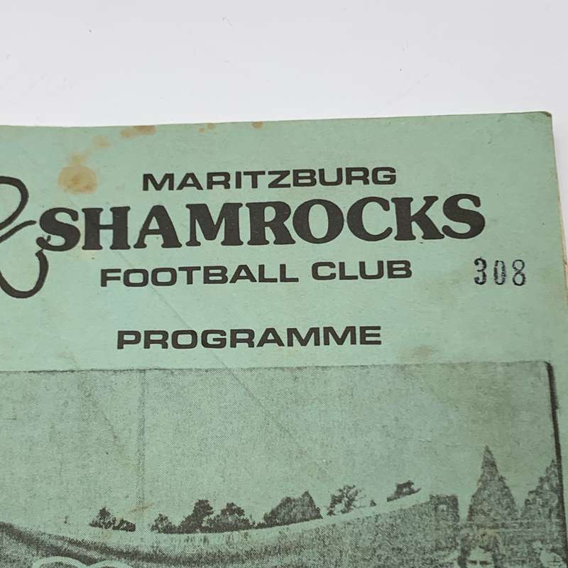 Soccer  1976 'Maritzburg Shamrocks vs Rangers' Official Programme