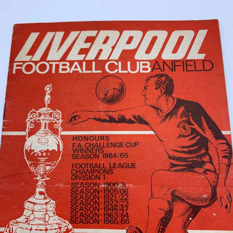Soccer  '1966 Liverpool vs Burnley' Official Programme