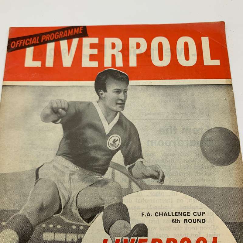 Soccer  '1963 Liverpool vs West Ham Utd' Official Programme