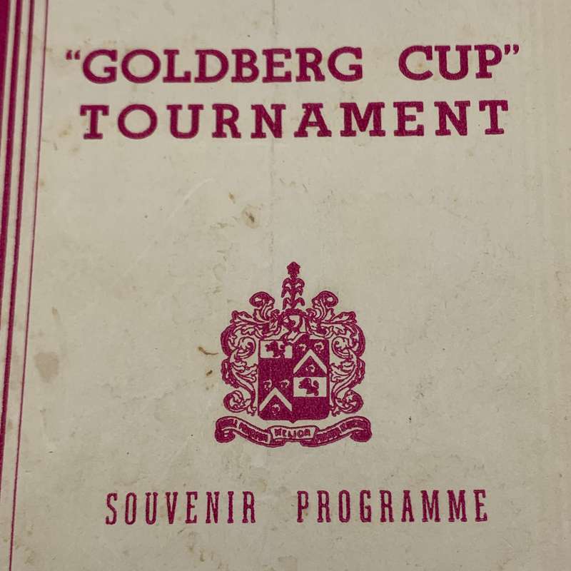 Soccer  1947 Durban 'Goldberg Cup' Official Programme
