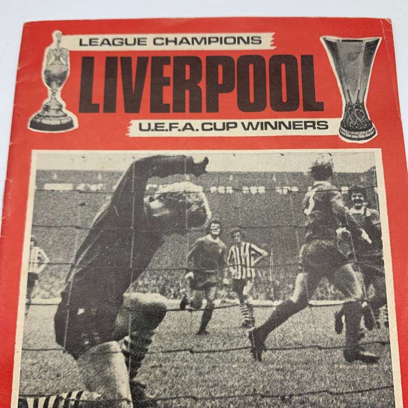 Soccer  '1973 Liverpool vs Sheffield United' Official Programme