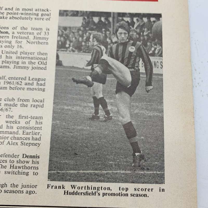 Soccer  '1970 Liverpool vs Huddersfield Town' Official Program
