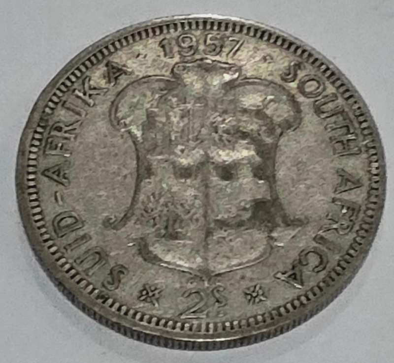 1957 Silver 2 Shillings