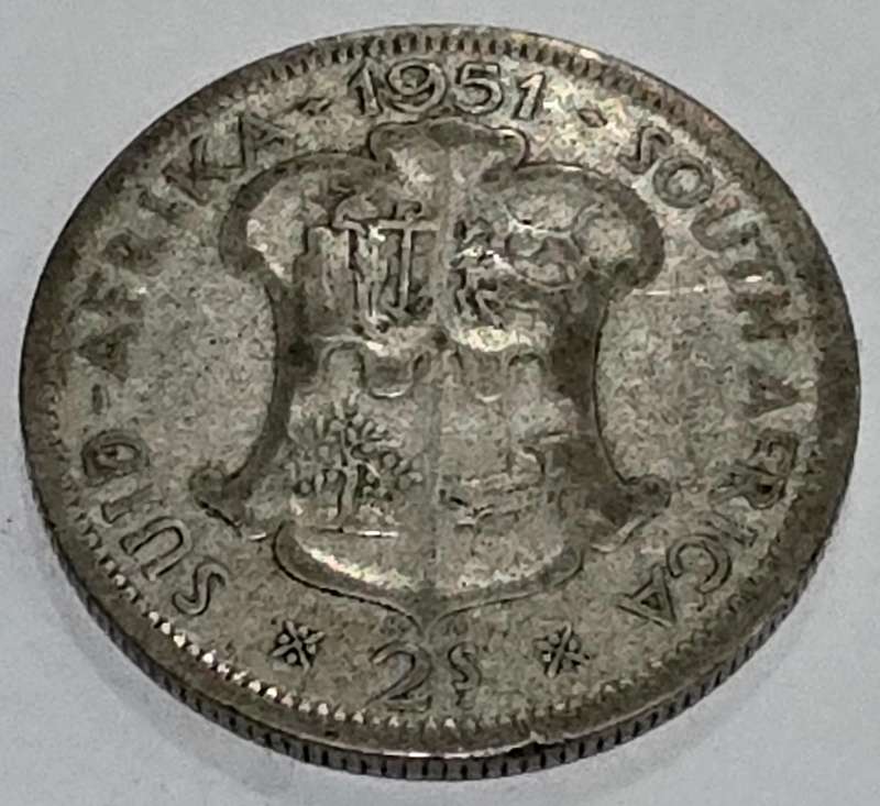 1951 Silver 2 Shillings