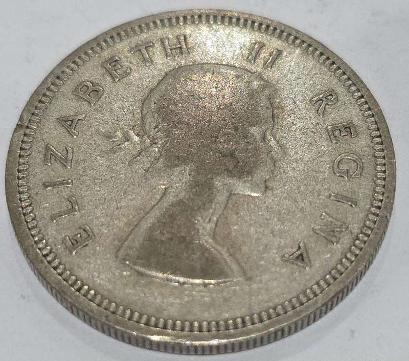 1959 Silver 2 Shillings