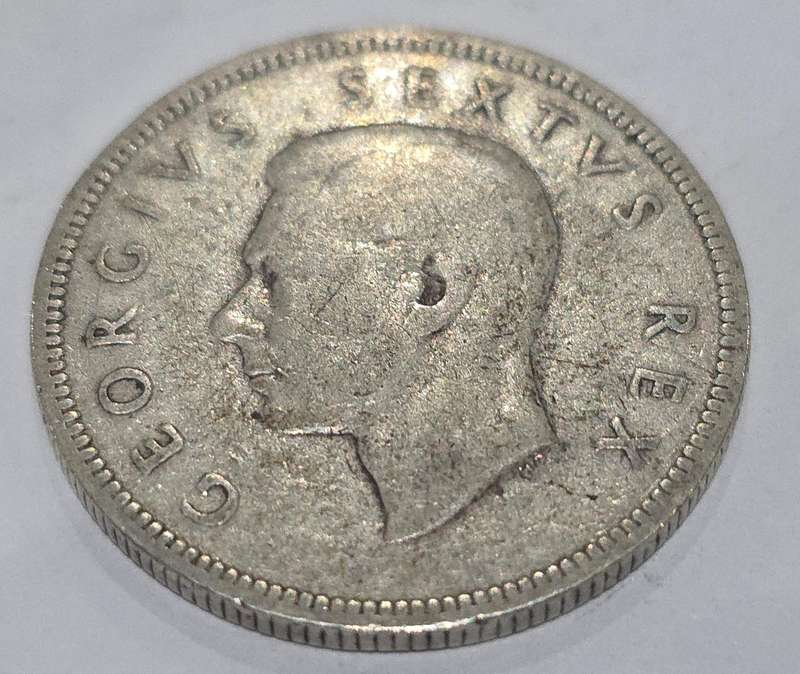 1949 Silver 2 Shillings