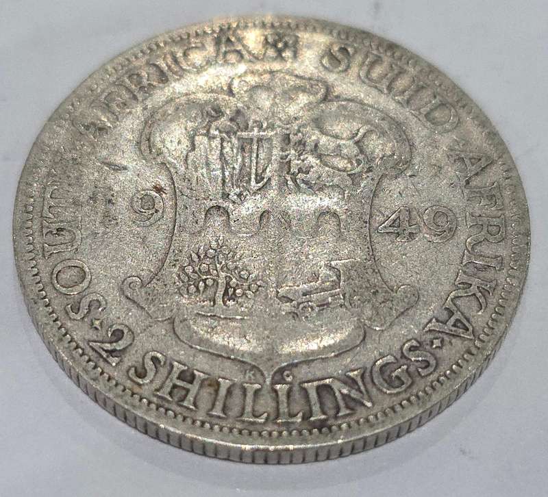 1949 Silver 2 Shillings