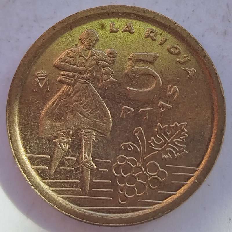 1996   5 Pesetas Coin       Spain         SUN14721