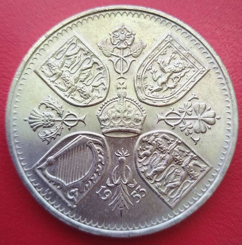 1953  5 Shillings - Elizabeth II Coronation      United Kingdom         SUN14739