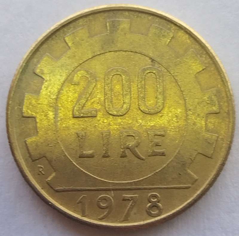 1978  200 Lire     Italy         SUN14773
