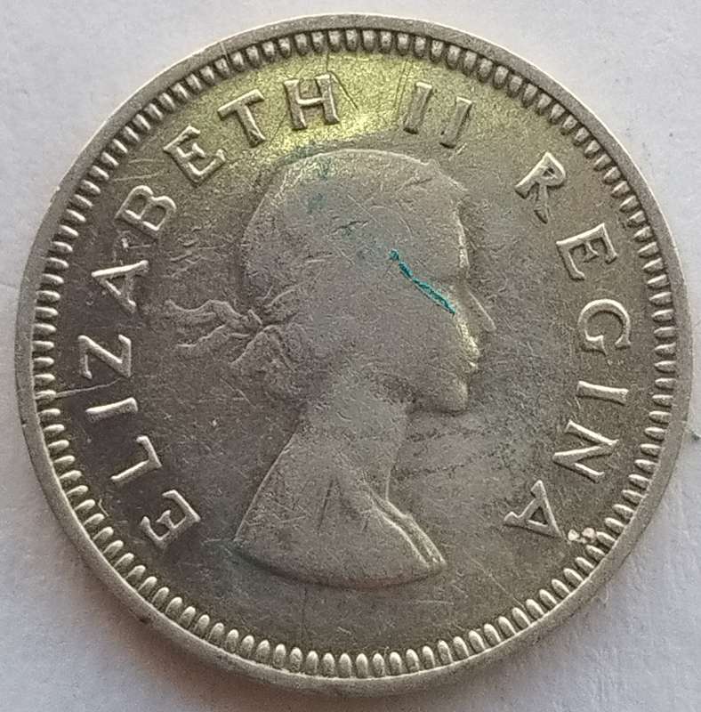 1958  Threepence Coin   SILVER   0.500             SUN14774