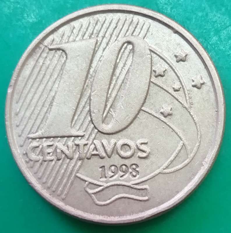 1998     10 CENTAVOS -     Brazil       SUN14852