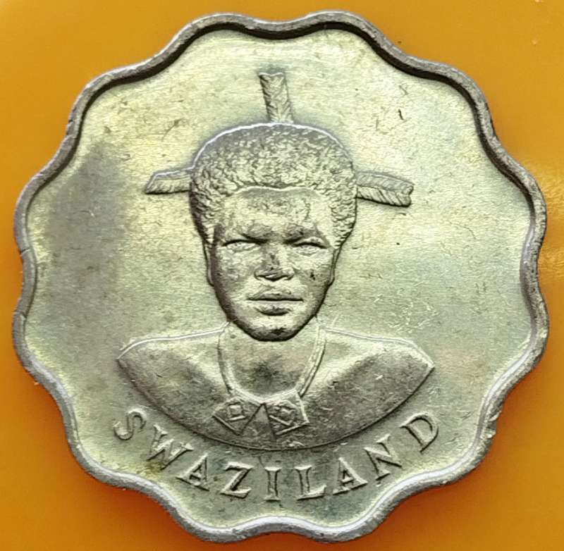 1986   20 CENTS COIN       SWAZILAND                      SUN15017