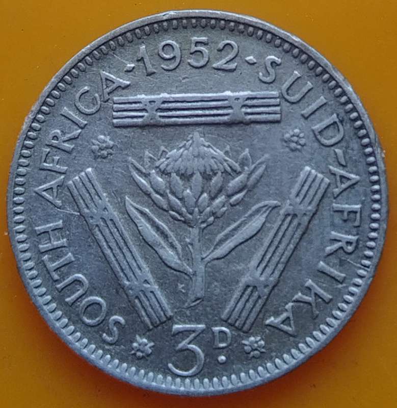 1952  Threepence Coin   SILVER   0.500             SUN15042