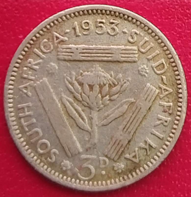 1953     THREEPENCE   COIN   SILVER           SUN15070