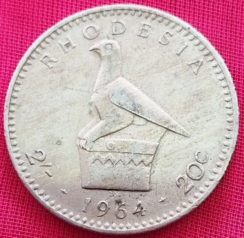 1964     2 Shillings / 20 Cents  COIN       Rhodesia               SUN15098
