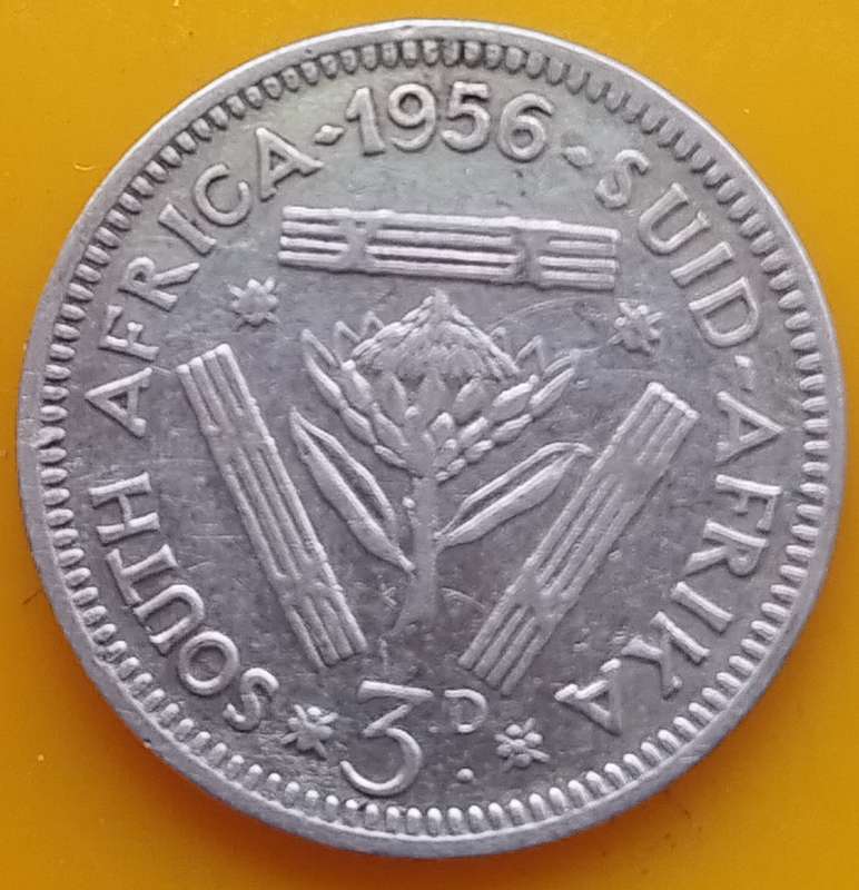 1956  Threepence Coin   SILVER   0.500             SUN15123
