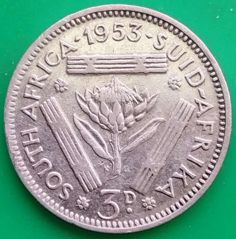 1953     THREEPENCE   COIN   SILVER           SUN15179