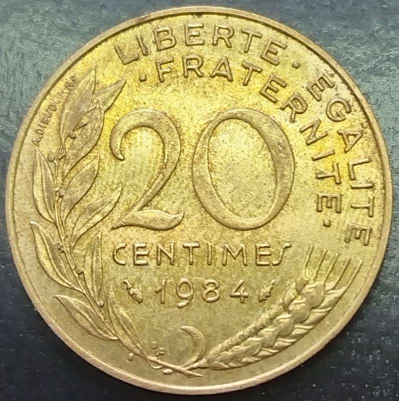 1984  20 Centimes Coin      France          SUN15213