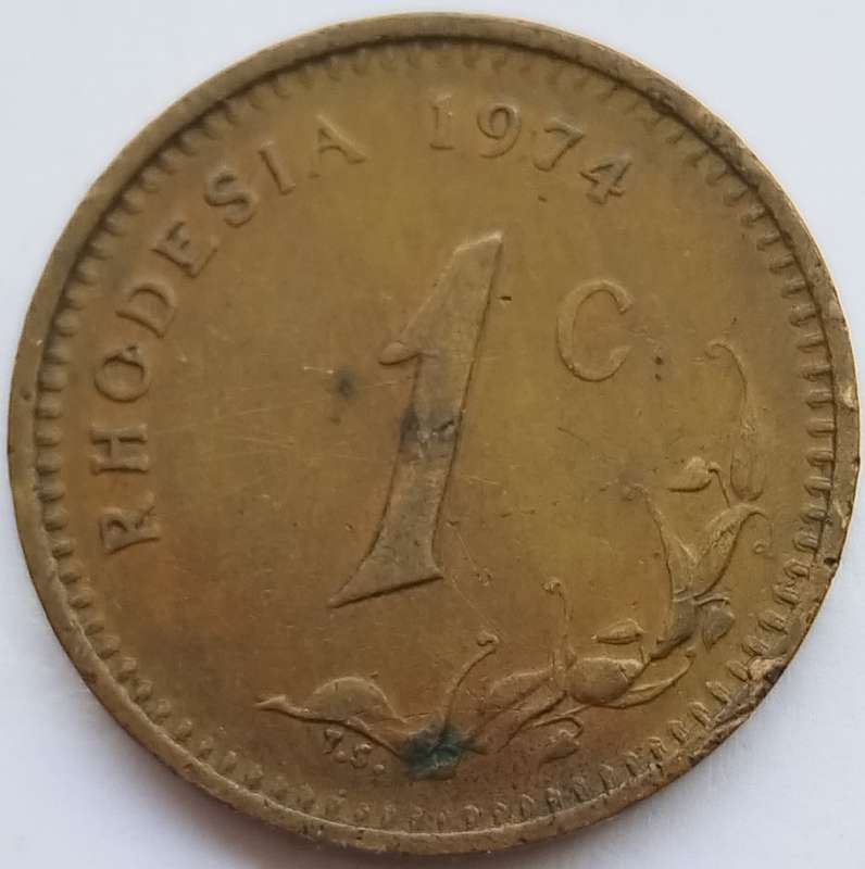 1974     ONE Cents  COIN       Rhodesia               SUN15267