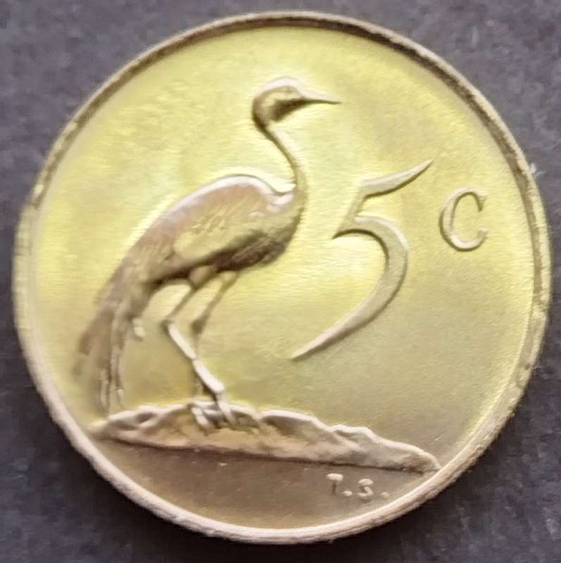 1976   5c   COIN  RSA                    SUN15375
