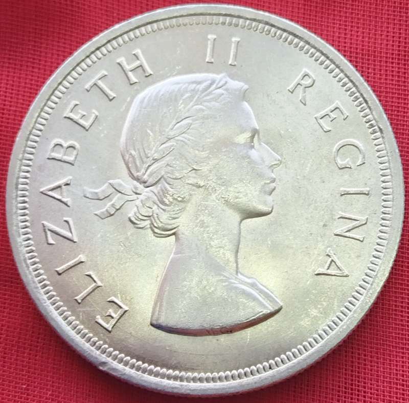 1953    5 SHILLING  COIN      (SILVER )       SUN15398