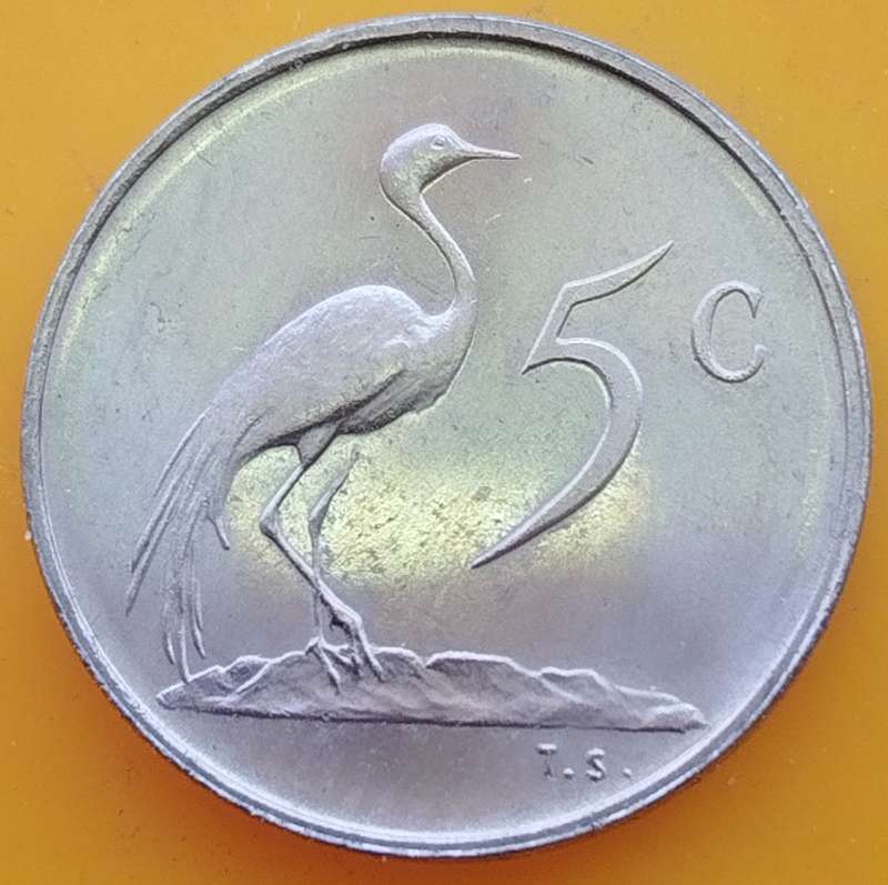 1975   5c   COIN  RSA                    SUN15418