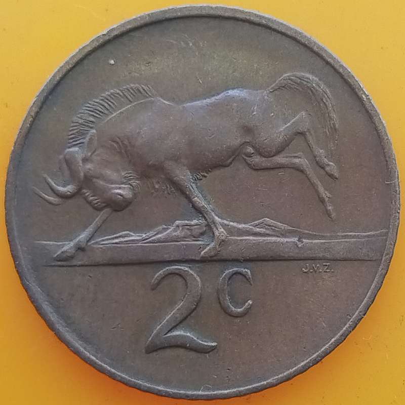 1965   2c   COIN   (Afrikaans)       SUN15437