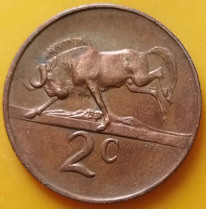 1965   2c   COIN   (Afrikaans)       SUN15485