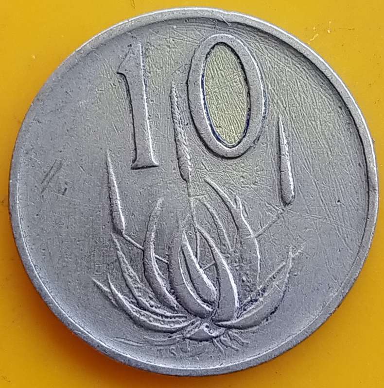 1965  10c   COIN   (Afrikaans)       SUN15517