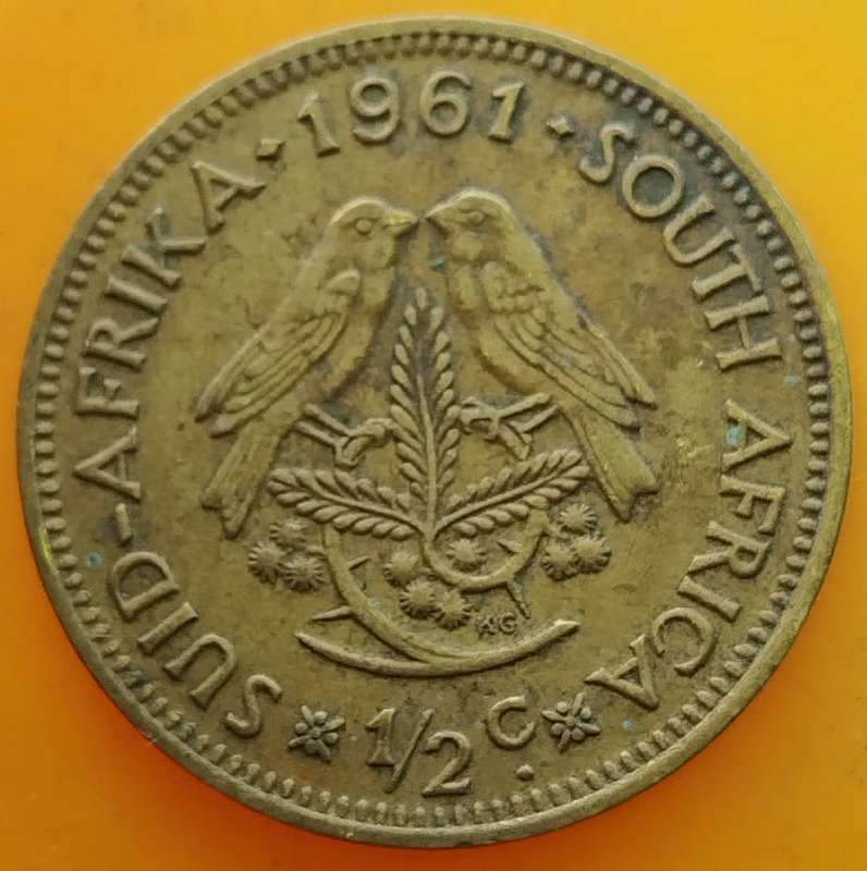 1961     1/2  Cent     Coin                SUN15678