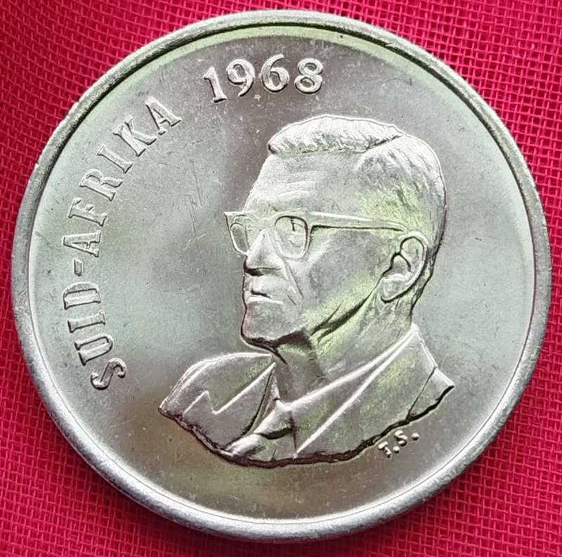 1968   20c   COIN   (Afrikaans)       SUN15709