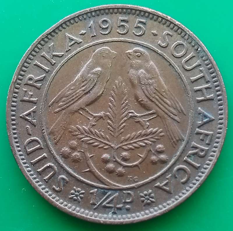 1955       QUARTER  PENNY  COIN        SA                       SUN15830