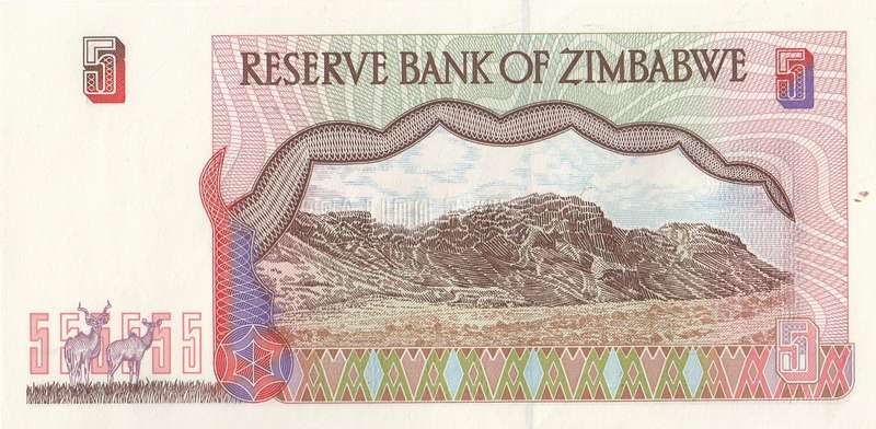 FIVE DOLLARS       ZIMBABWE        BN7271336      SET086