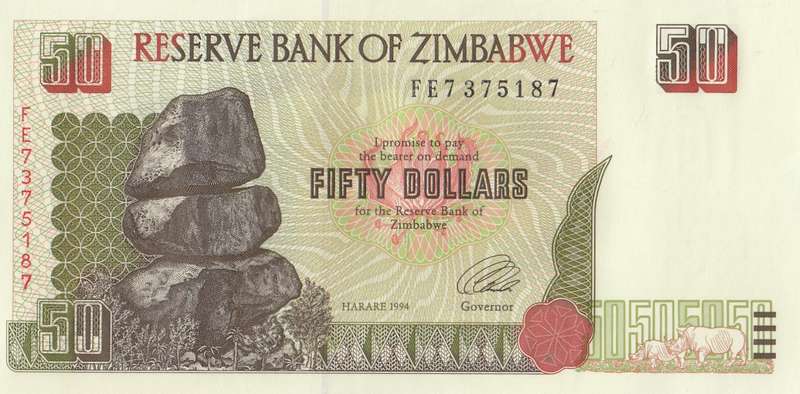 FIFTY DOLLARS       ZIMBABWE        FE7375187      SET084