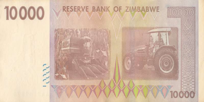 TEN THOUSAND DOLLARS       ZIMBABWE       AA3149171      SET089