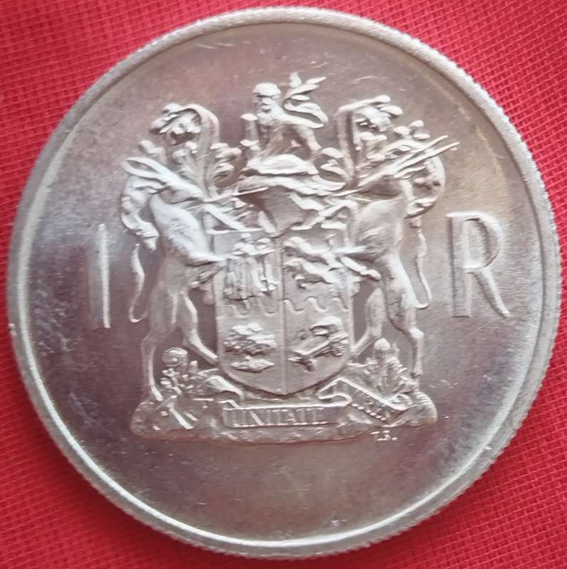 1969  SILVER   R1   COIN   (Afrikaans)       SUN16126