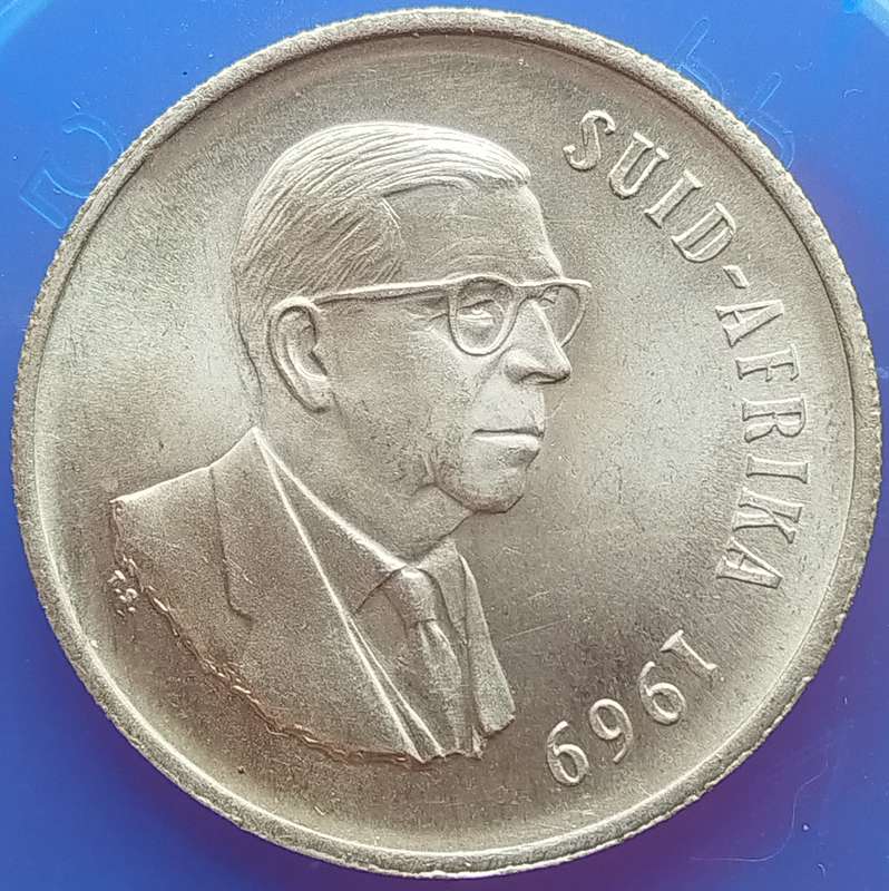 1969  SILVER   R1   COIN   (Afrikaans)       SUN16137